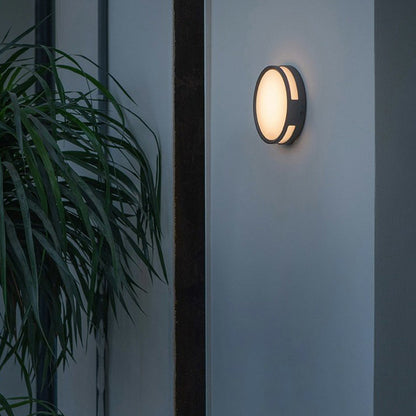 Buitenlamp Wandlamp Modern Rond met Warm Licht en IP65 Bescherming