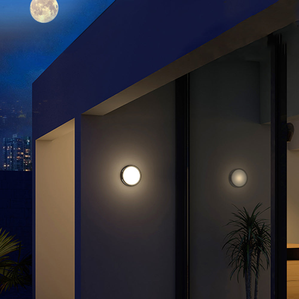 Buitenlamp Wandlamp Modern Rond met Warm Licht en IP65 Bescherming