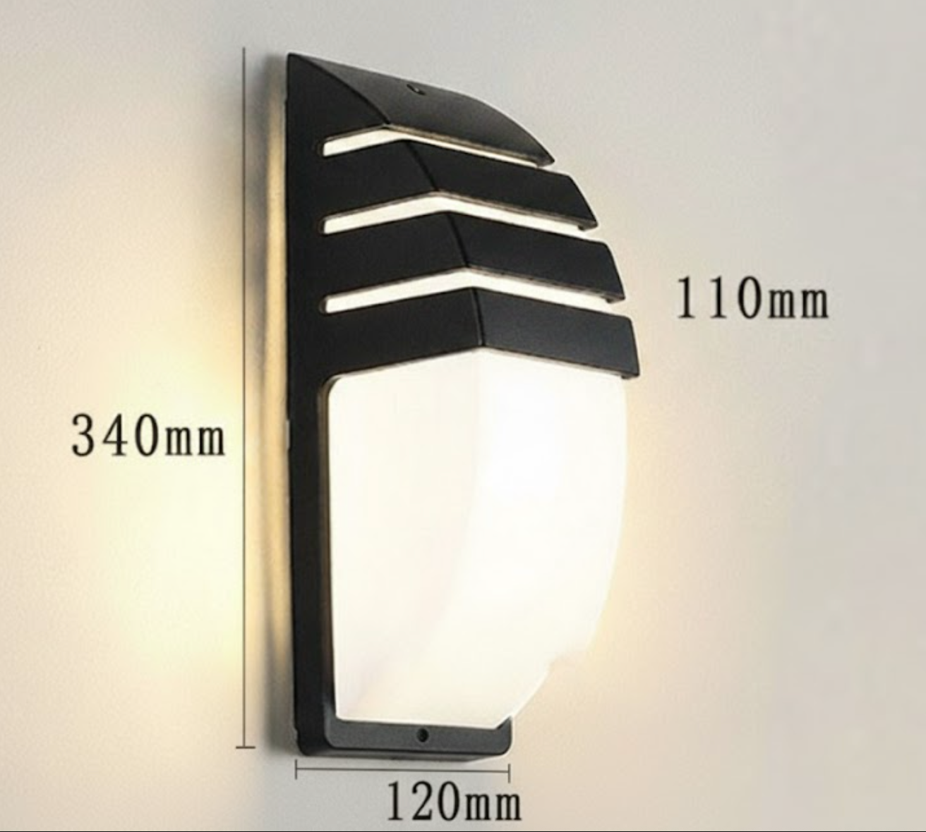 Buitenwandlamp Modern met Bewegingssensor en Geïntegreerde LED ##POS:10##