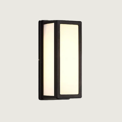 Buitenwandlamp Modern met Rechthoekige Kap en Geïntegreerde LED