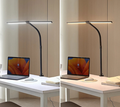 Bureaulamp Minimalistisch LED met Flexibele Arm en Tafelklem Dimbaar