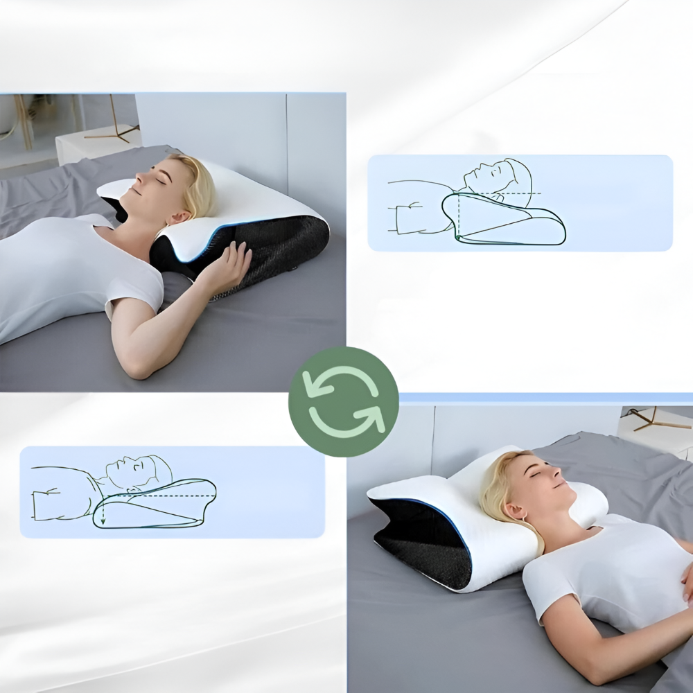Cervicaal Nekkussen met Memory Foam voor Zijslapers en Rugslapers