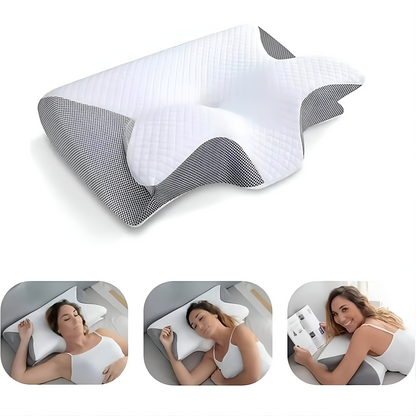 Cervicaal Nekkussen met Memory Foam voor Zijslapers en Rugslapers