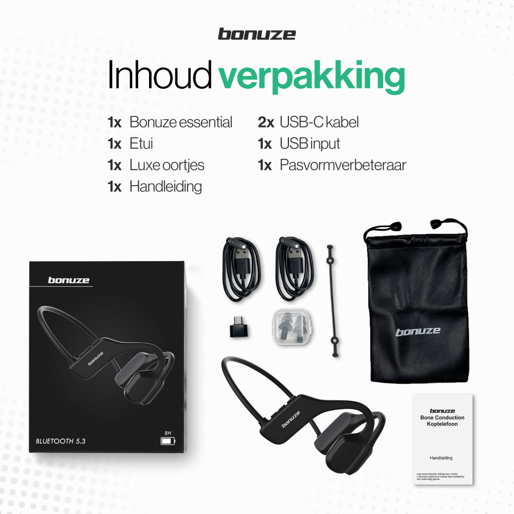 Bone Conduction Headphone: Bonuze Essential Bonuze