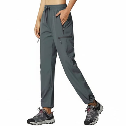 Dames Outdoor Broek met Elastische Taille en Rits Zakken
