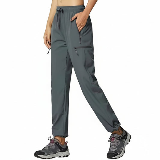 Dames Outdoor Broek met Elastische Taille en Rits Zakken
