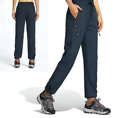 Dames Outdoor Broek met Elastische Taille en Rits Zakken