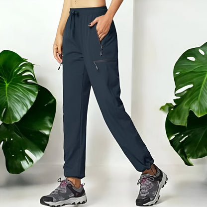Dames Outdoor Broek met Elastische Taille en Rits Zakken