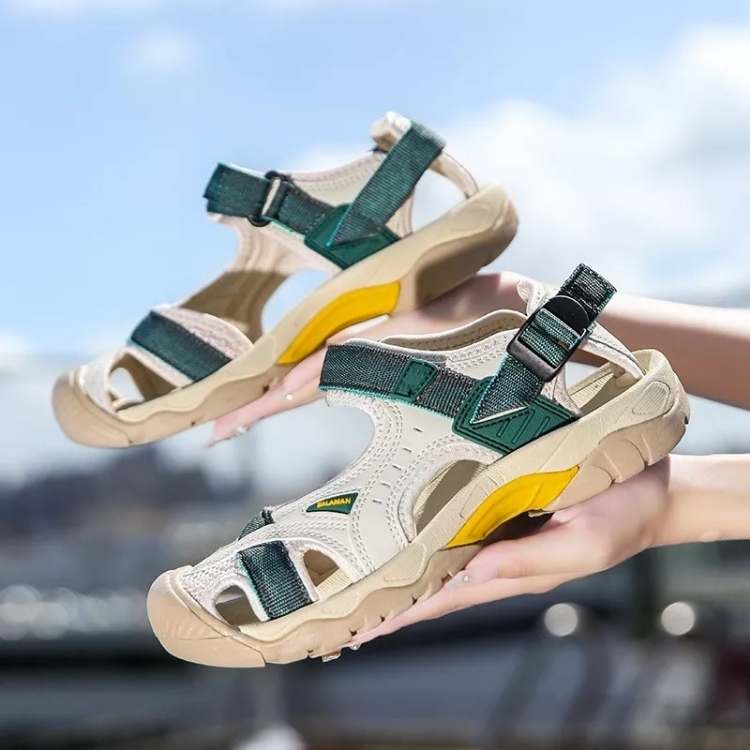 Dames Outdoor Sandalen met Gesloten Neus en Klittenband