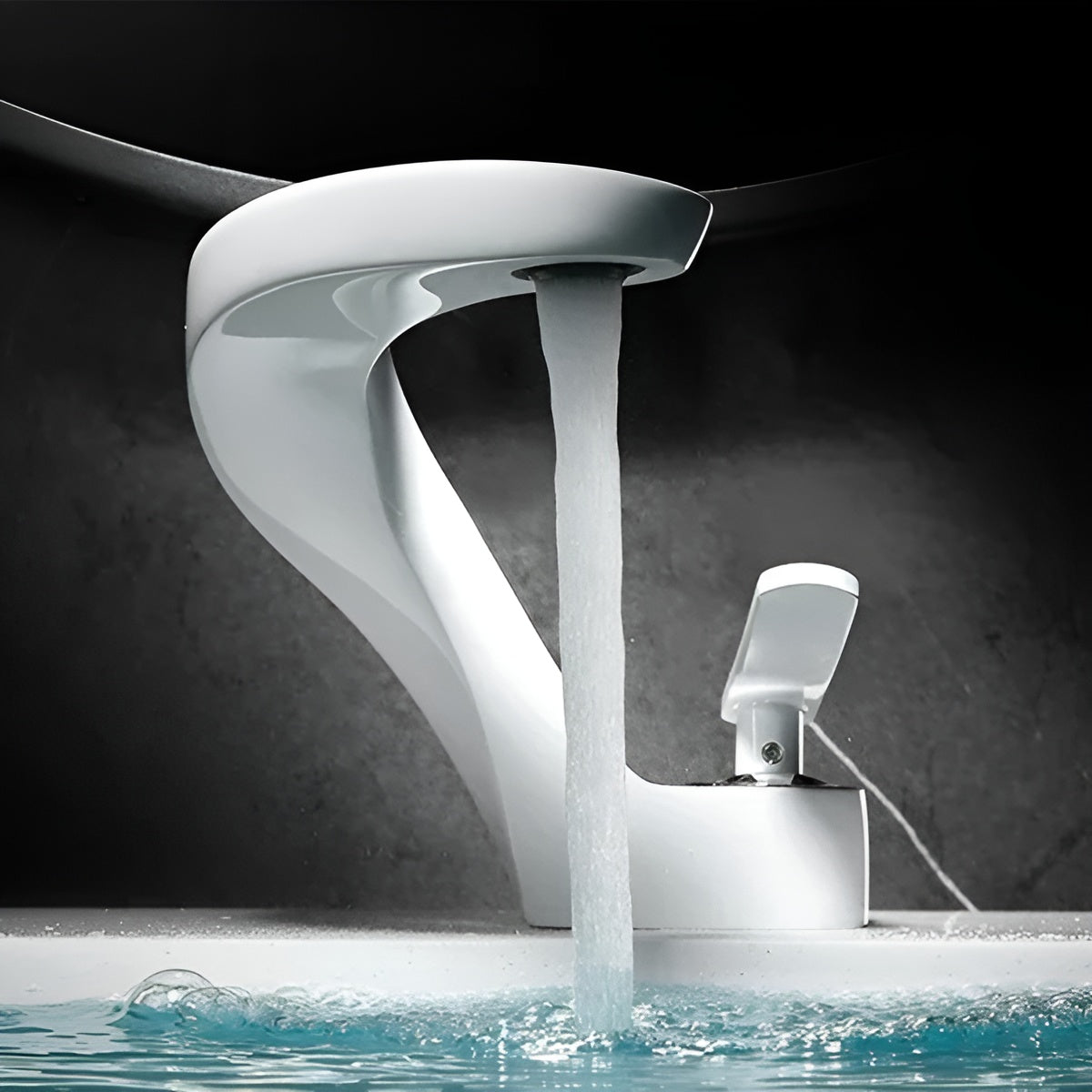 Design Wasserkraan voor Badkamer met Waterval Effect en Enkele Hendel