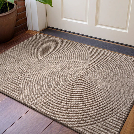 Deurmat Antislip met 3D Groefpatroon voor Binnen en Buiten
