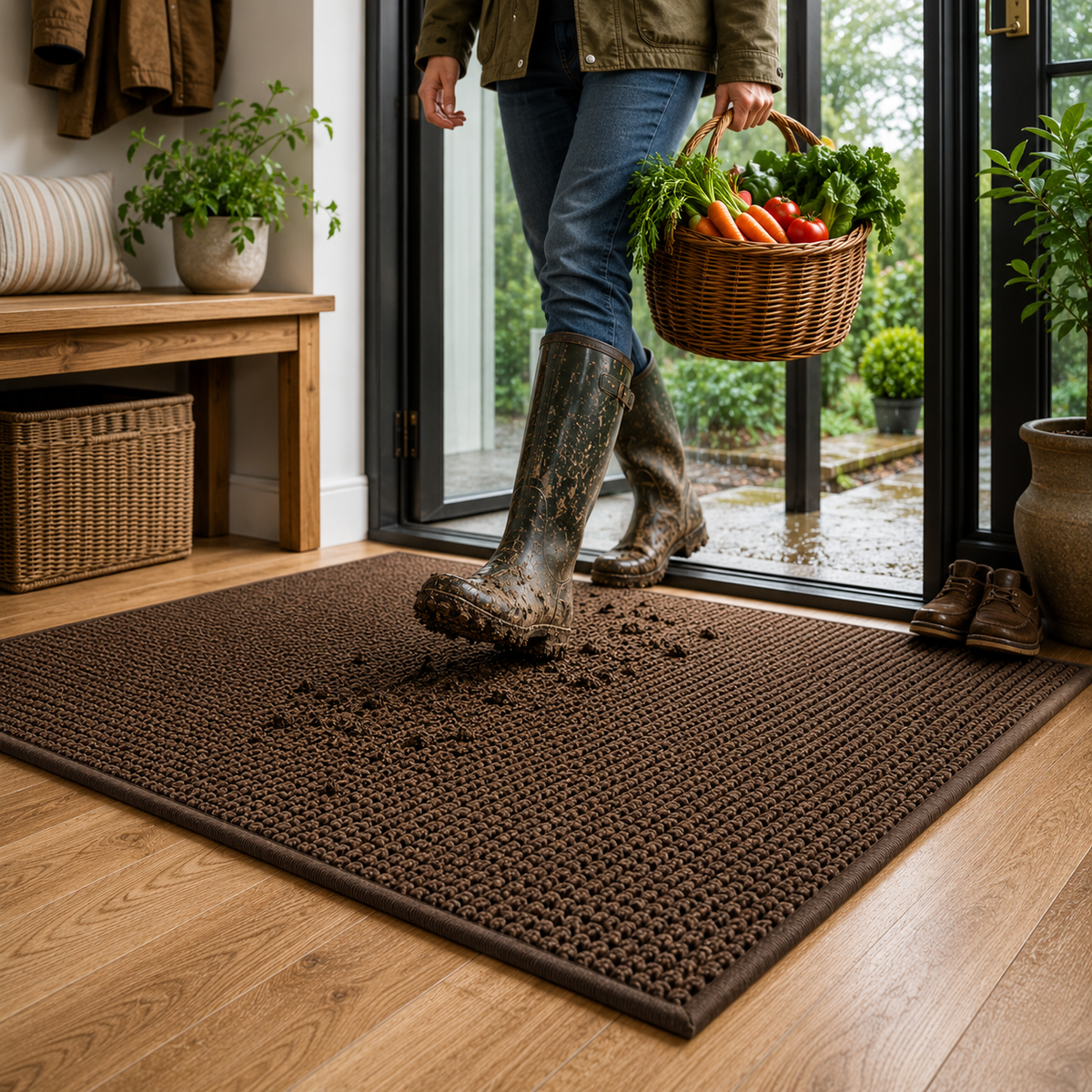 Deurmat Antislip met Snelle Waterabsorptie voor Binnen en Buiten