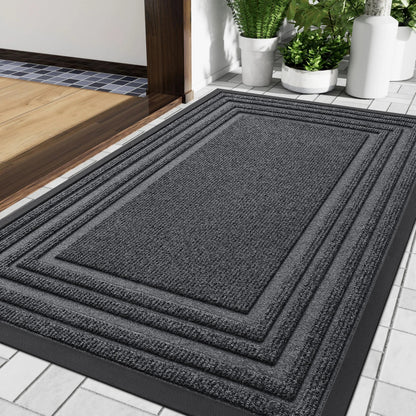 Deurmat Antislip voor Binnen en Buiten met Lage Instaphoogte en Rand Design