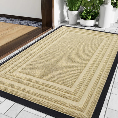 Deurmat Antislip voor Binnen en Buiten met Lage Instaphoogte en Rand Design