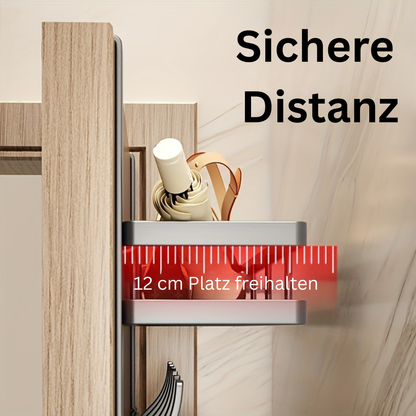 Deurrek met Plank en Haken voor Jassen, Tassen en Accessoires