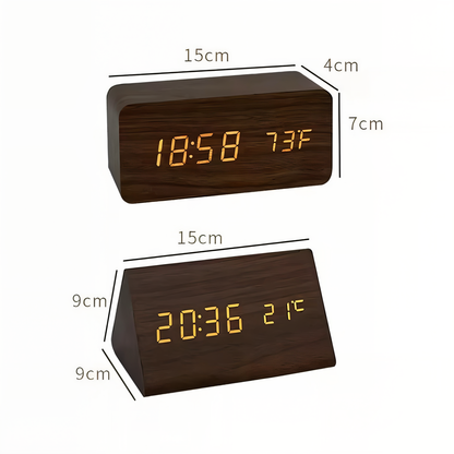 Digitale LED Wekker met Temperatuurweergave en Stembesturing
