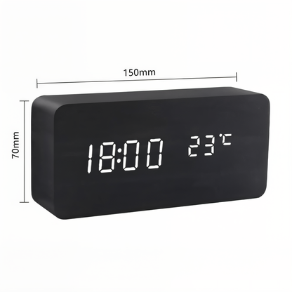 Digitale LED Wekker met Temperatuurweergave en Stembesturing