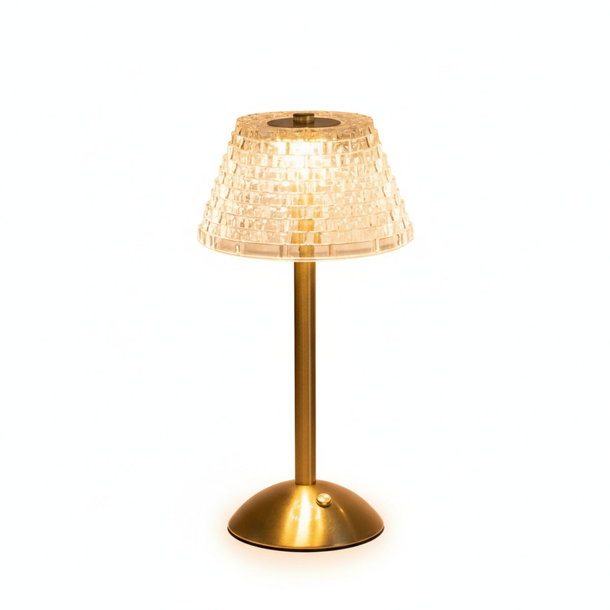 Draadloze Tafellamp Retro met Kristallen Kap en Touch Bediening