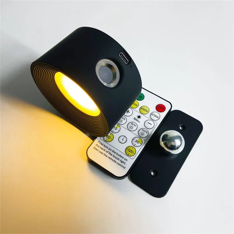 Draadloze Wandlamp Dimbaar met 360° Rotatie en Magnetische Bevestiging