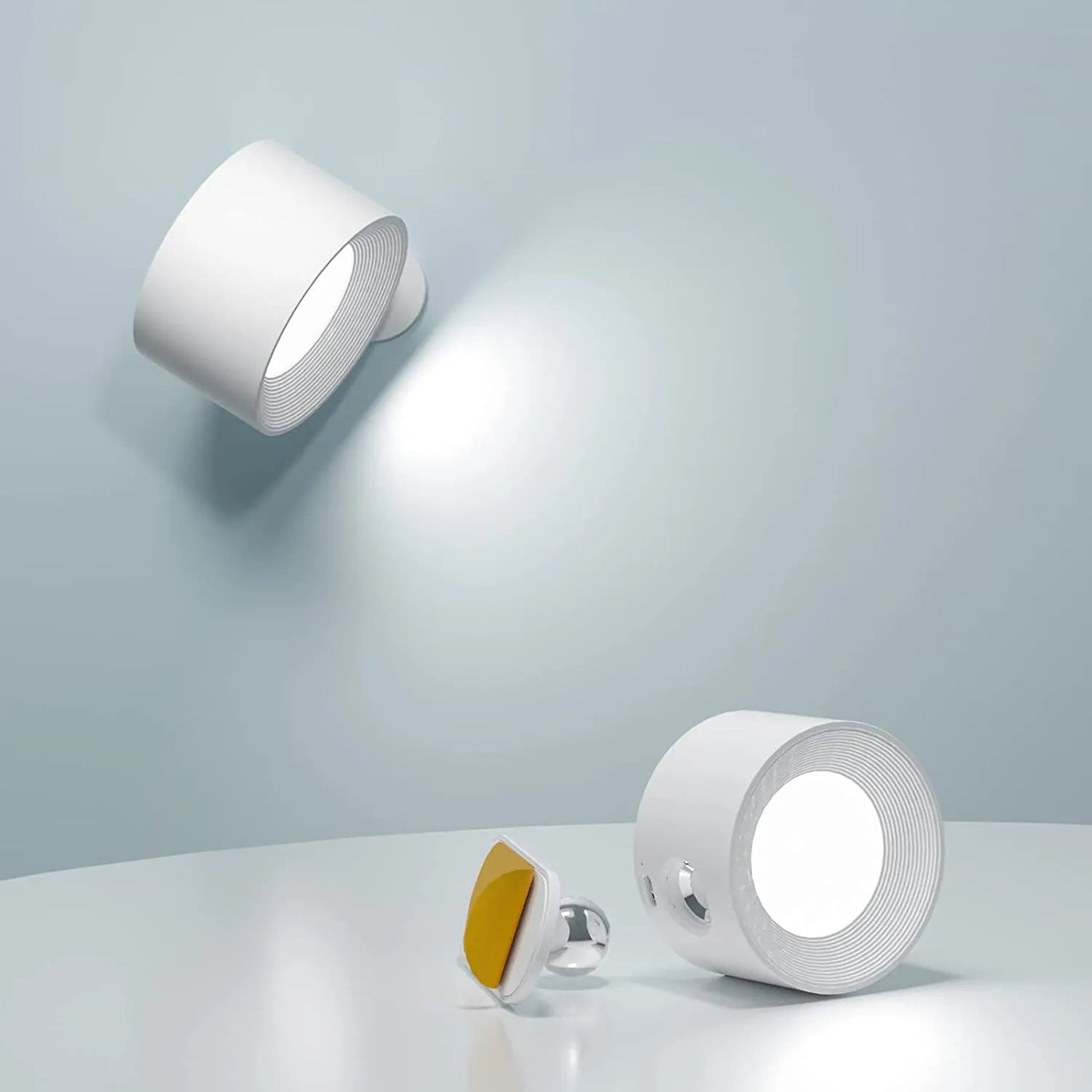 Draadloze Wandlamp Dimbaar met 360° Rotatie en Magnetische Bevestiging