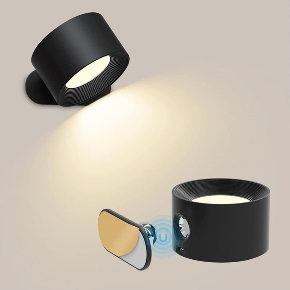 Draadloze Wandlamp Dimbaar met 360° Rotatie en Magnetische Bevestiging