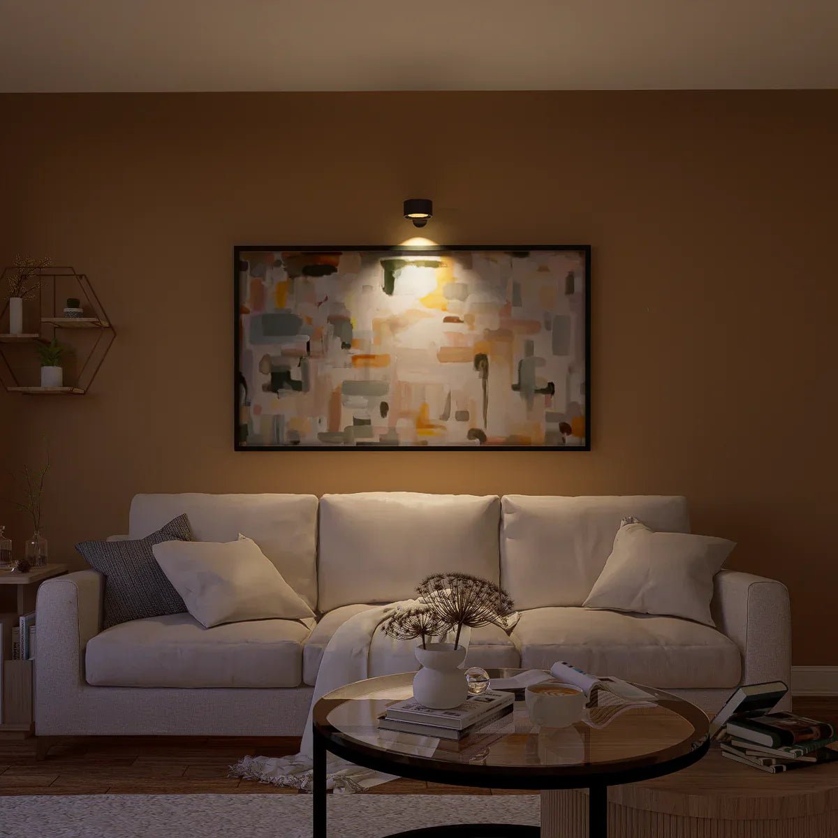 Draadloze Wandlamp Dimbaar met 360° Rotatie en Magnetische Bevestiging