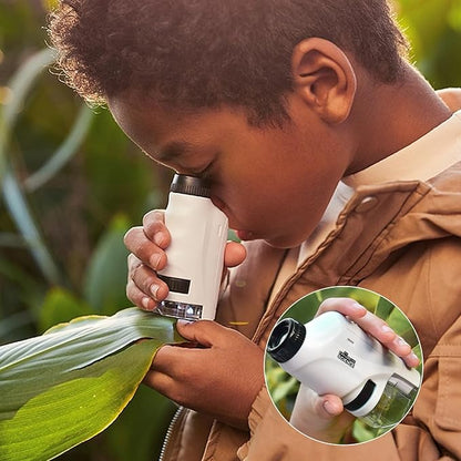 Draagbare Kindermicroscoop 60x-120x Vergroting met LED Verlichting