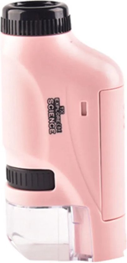Draagbare Kindermicroscoop 60x-120x Vergroting met LED Verlichting