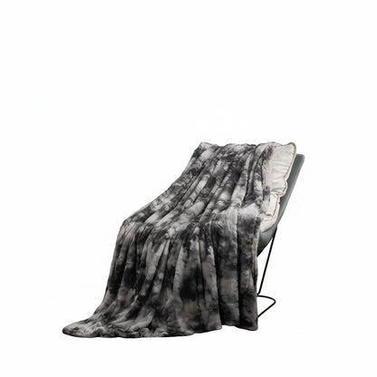Dubbelzijdige Fleece Plaid met Batikpatroon voor Bank en Bed