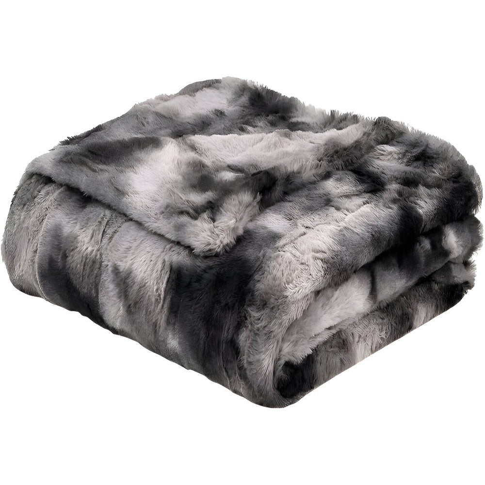 Dubbelzijdige Fleece Plaid met Batikpatroon voor Bank en Bed