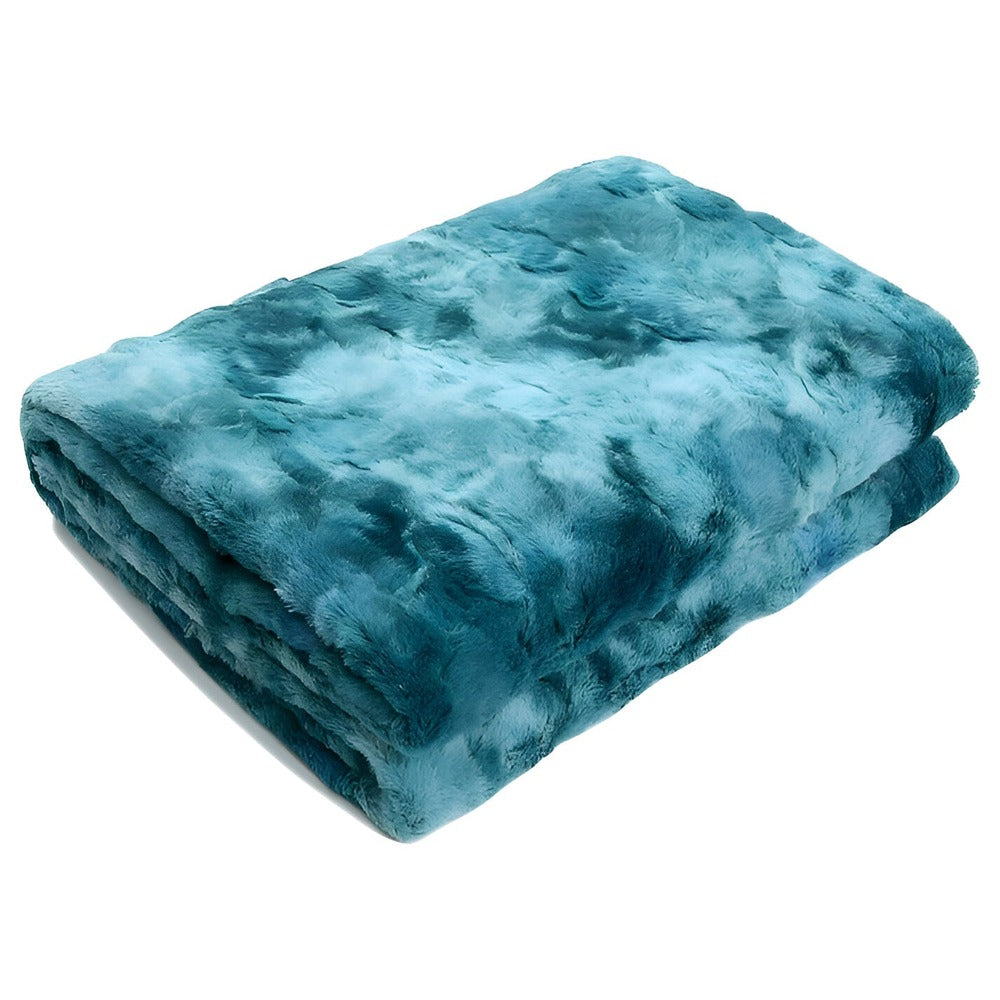 Dubbelzijdige Fleece Plaid met Batikpatroon voor Bank en Bed