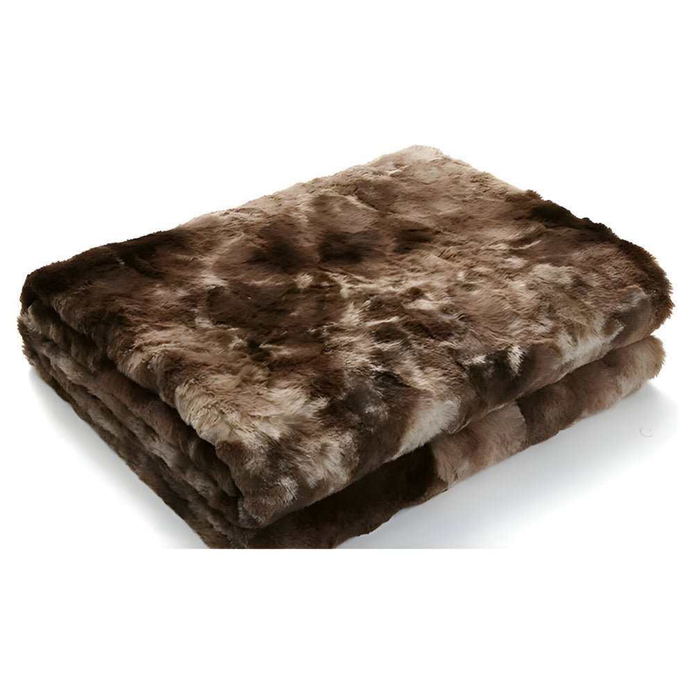 Dubbelzijdige Fleece Plaid met Batikpatroon voor Bank en Bed