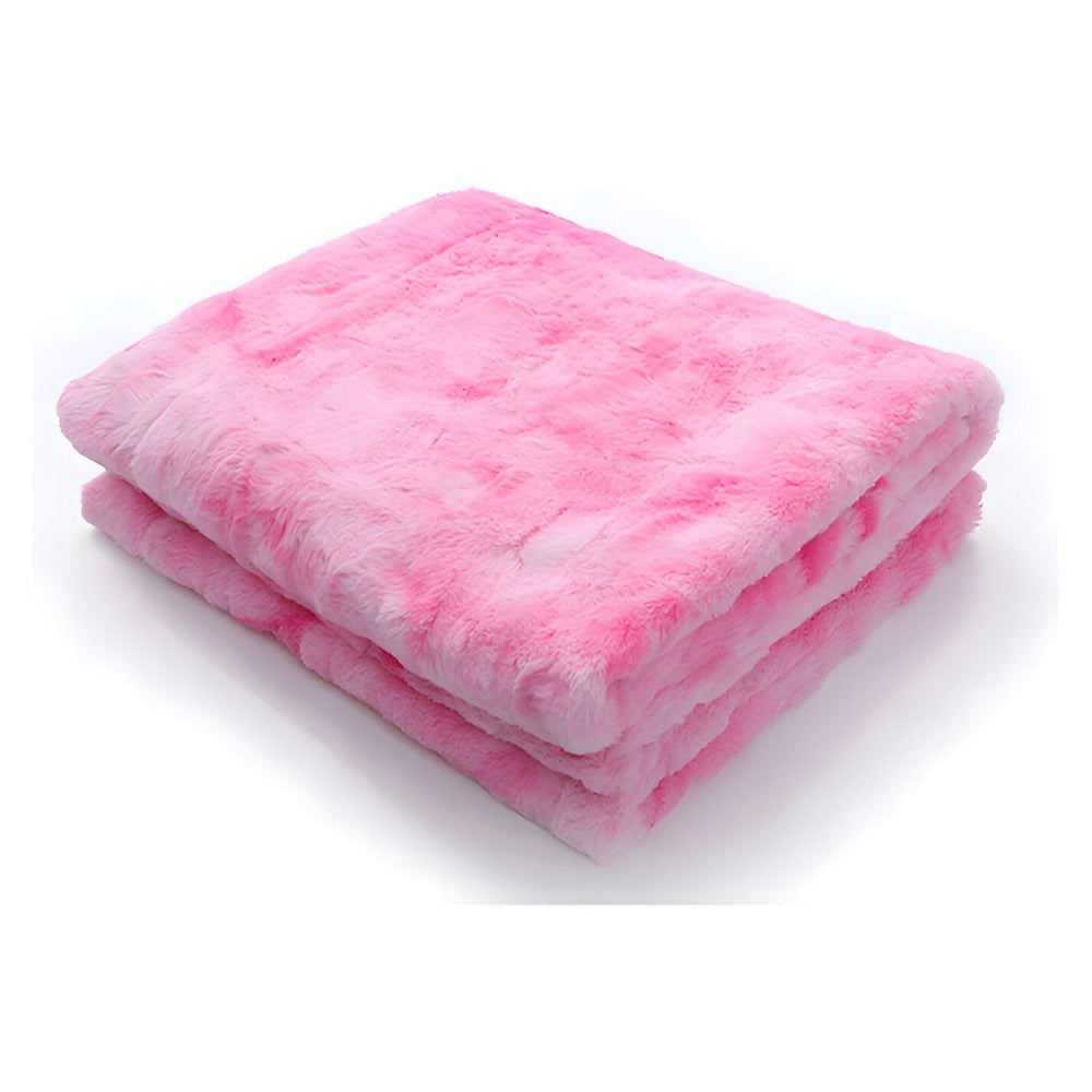 Dubbelzijdige Fleece Plaid met Batikpatroon voor Bank en Bed