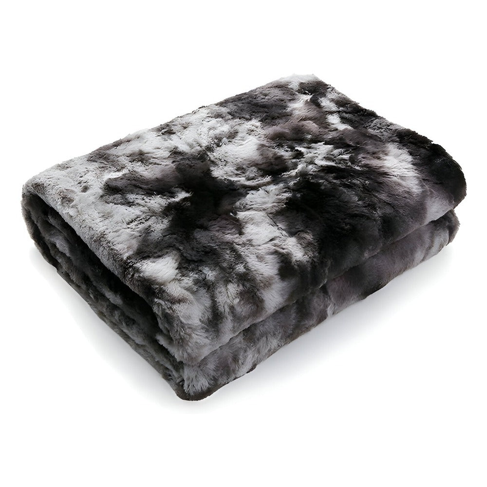 Dubbelzijdige Fleece Plaid met Batikpatroon voor Bank en Bed