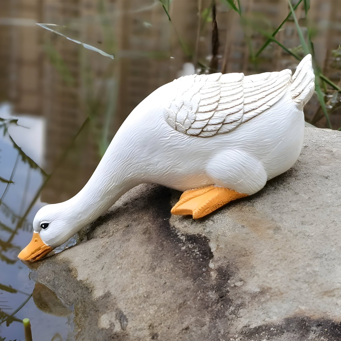 Eend Gans Tuinbeeld Decoratie Figuur voor Tuin en Vijver