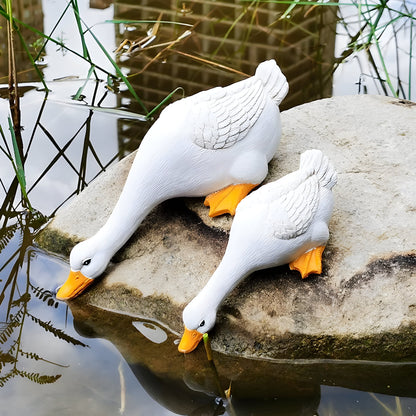 Eend Gans Tuinbeeld Decoratie Figuur voor Tuin en Vijver