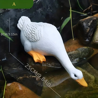 Eend Gans Tuinbeeld Decoratie Figuur voor Tuin en Vijver