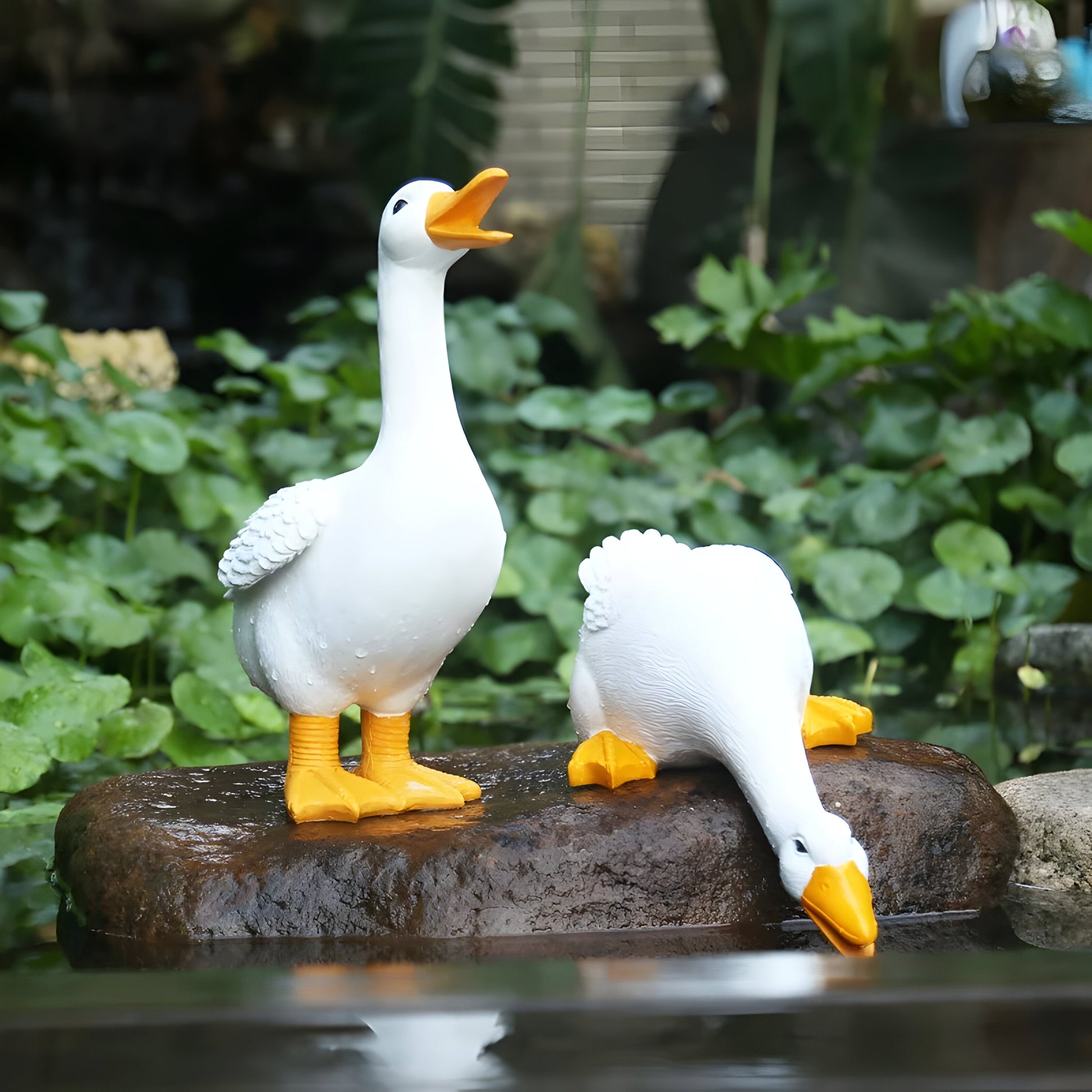 Eend Gans Tuinbeeld Decoratie Figuur voor Tuin en Vijver