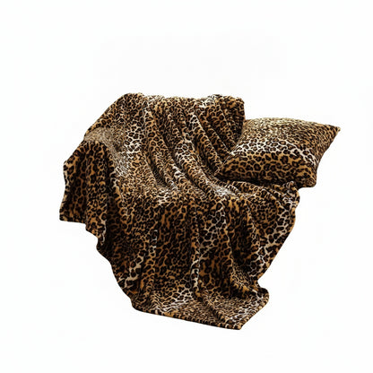 Fleece Plaid met Dierenprint voor Bank en Bed