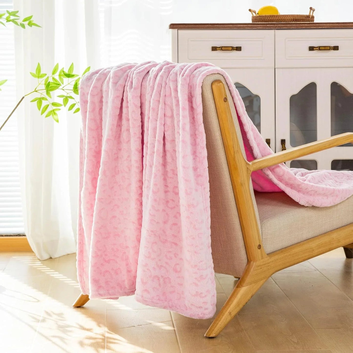 Fleece Plaid met Dierenprint voor Bank en Bed
