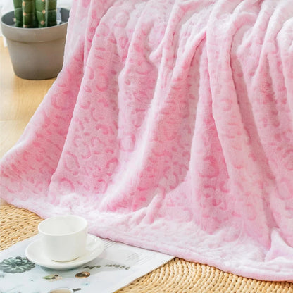 Fleece Plaid met Dierenprint voor Bank en Bed