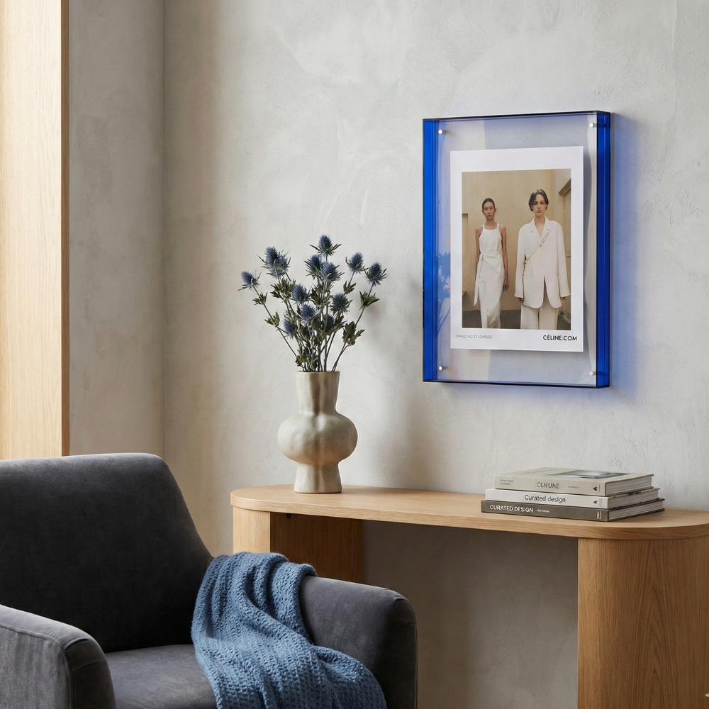 Fotolijst met Gekleurde Acryl Rand voor Foto's en Posters ##POS:12##