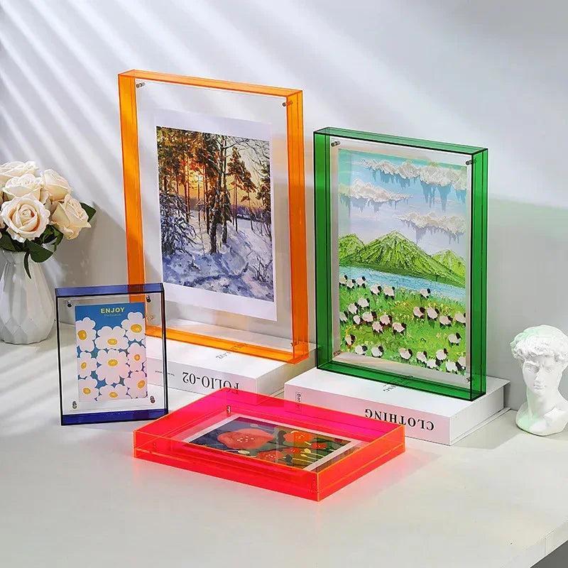 Fotolijst met Gekleurde Acryl Rand voor Foto's en Posters