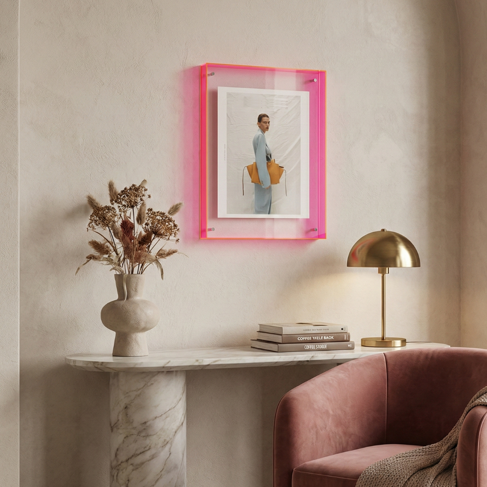 Fotolijst met Gekleurde Acryl Rand voor Foto's en Posters