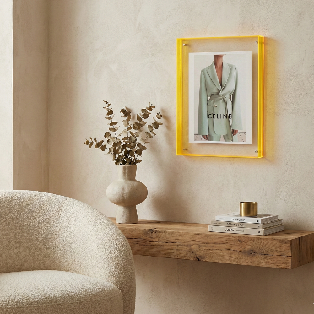 Fotolijst met Gekleurde Acryl Rand voor Foto's en Posters