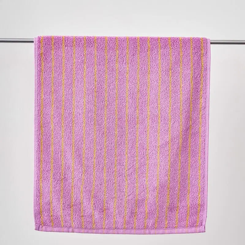 Handdoek met Retro Streeppatroon voor Gezicht en Bad