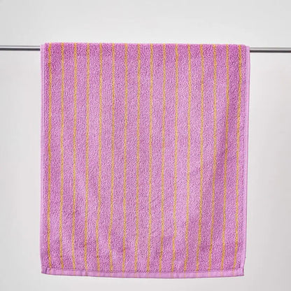 Handdoek met Retro Streeppatroon voor Gezicht en Bad