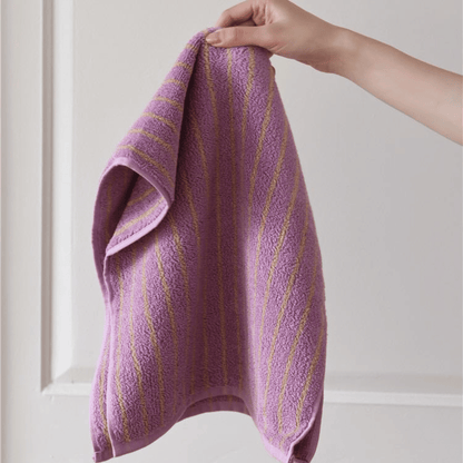 Handdoek met Retro Streeppatroon voor Gezicht en Bad