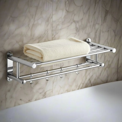 Handdoekrek Badkamer Wandmontage met Plank en Haken