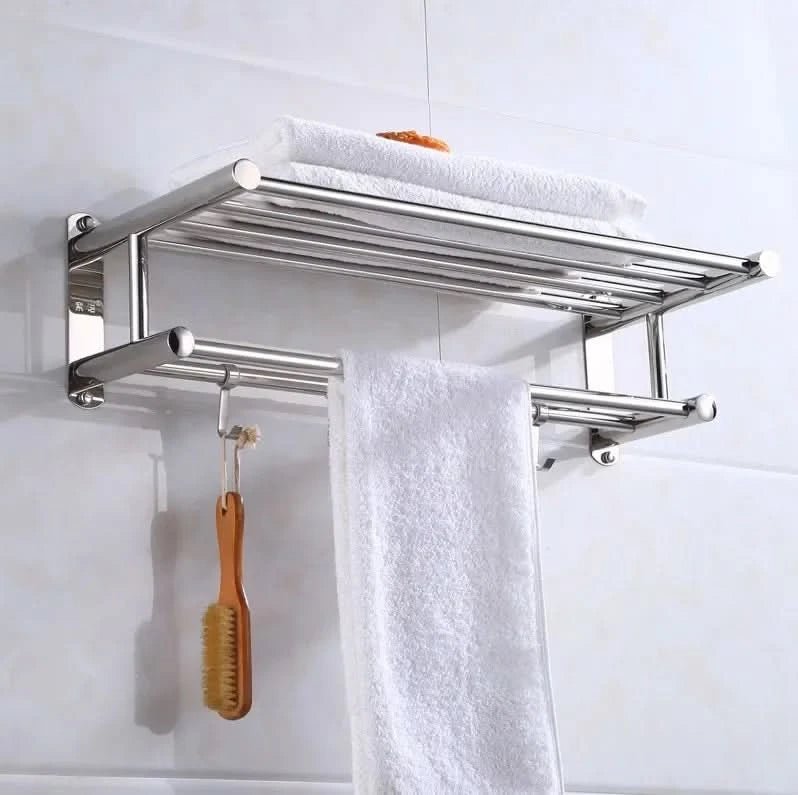 Handdoekrek Badkamer Wandmontage met Plank en Haken